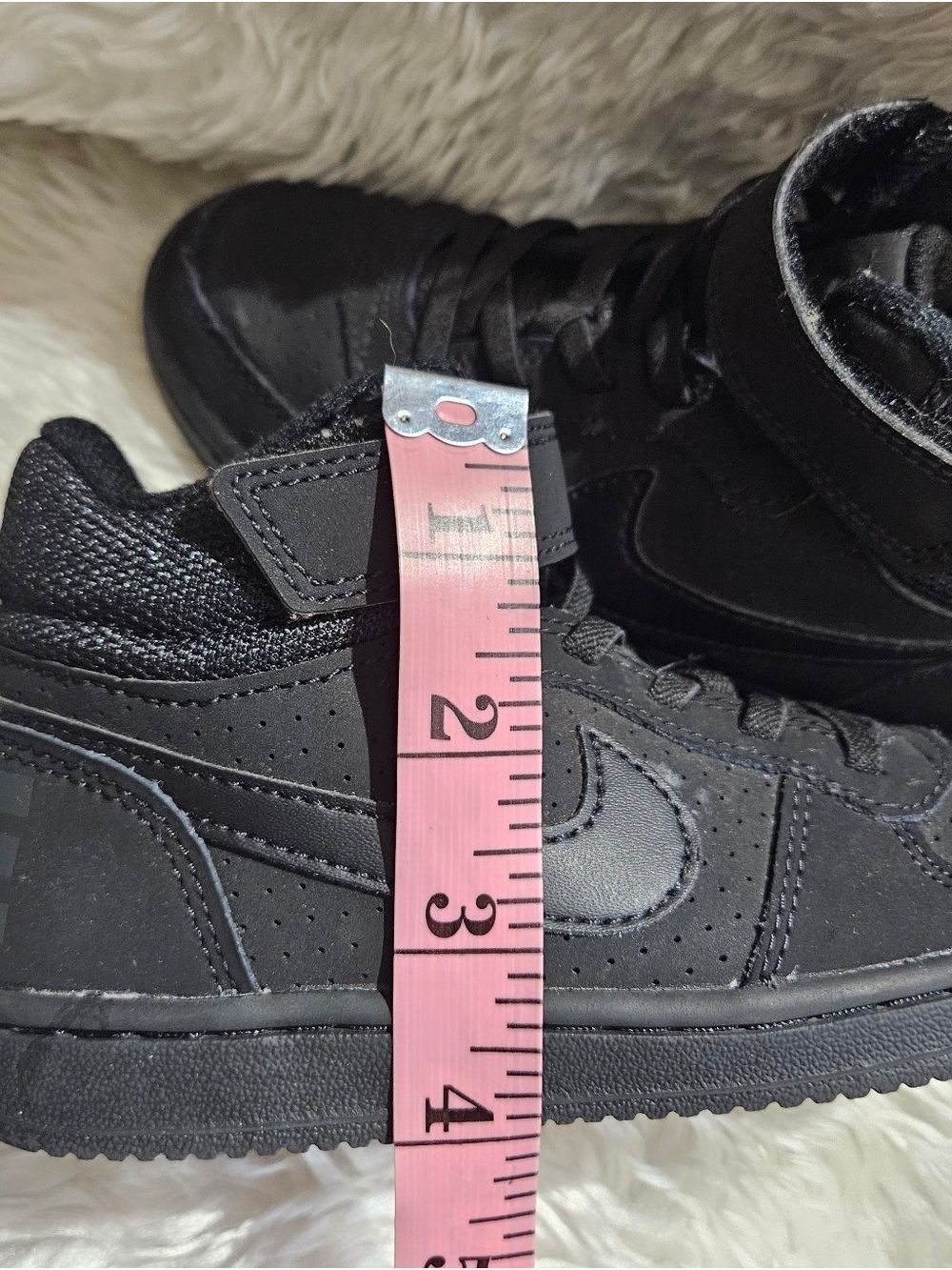 Nike Black High Top Sneakers US 12C Velcro - Picture 4 of 17